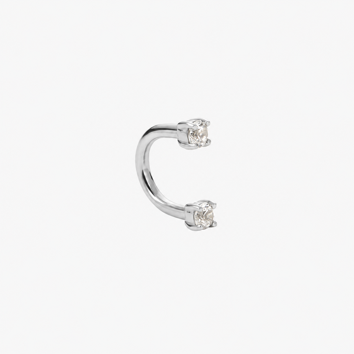 U shape  titanium 16g earring, arch piercing , lobe , tragus, helix, rook