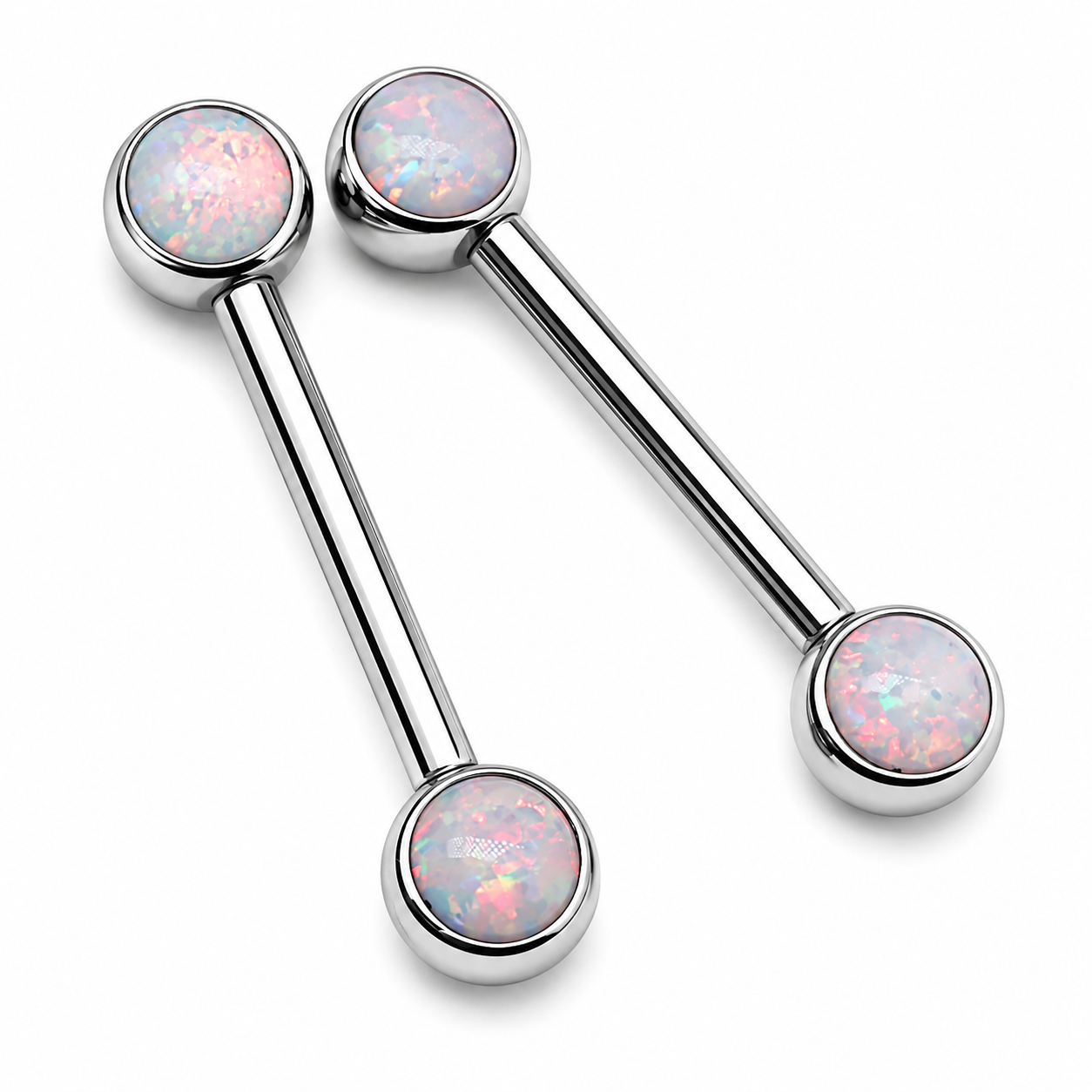 Opal Push Fit Nipple Bars 14g, 16g