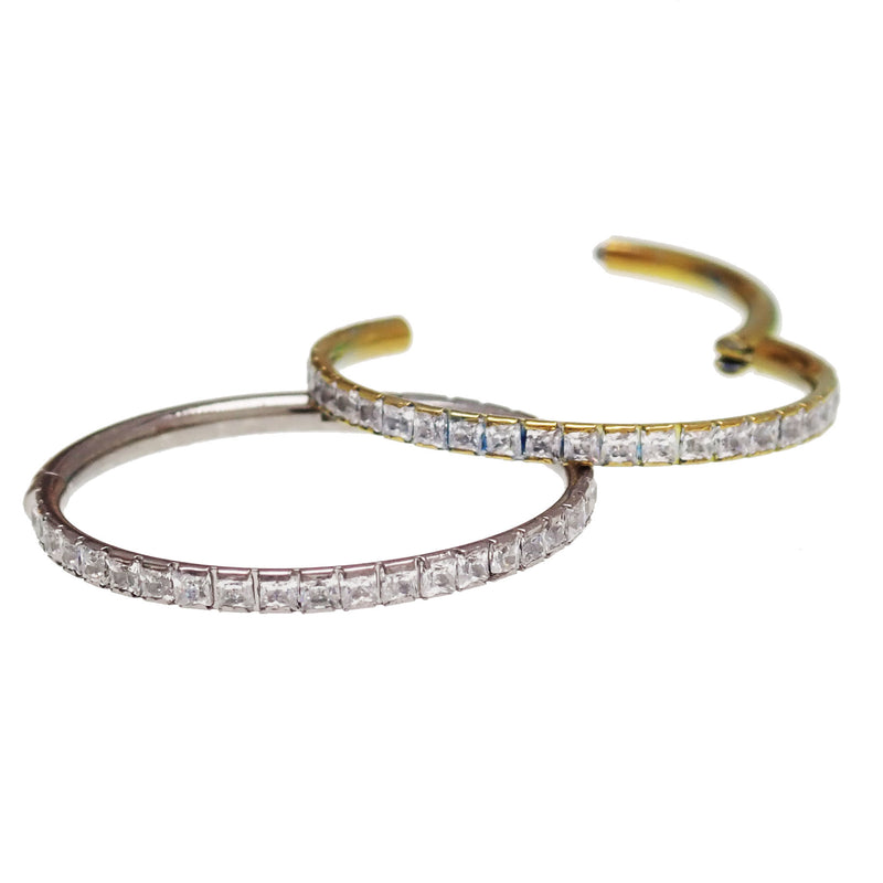 Conch Hinged Titanium Clicker Hoop 16g -14mm