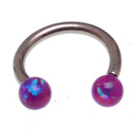 Opal Ends Horseshoe 16g