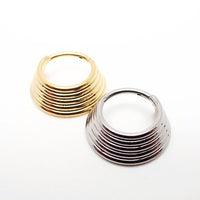 16g 5 Tier Stacked Hinged Clicker Ring Implant titanium - pure piercings