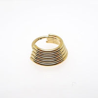 16g 5 Tier Stacked Hinged Clicker Ring Implant titanium - pure piercings