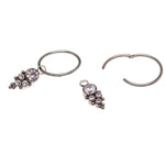 Titanium Charm CZ Beaded Cluster