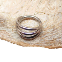 Tri-Hoop Titanium Clicker 16g