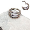 Tri-Hoop Titanium Clicker 16g