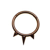 Tri-Spiked Septum Clicker 16g