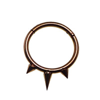 Tri-Spiked Septum Clicker 16g