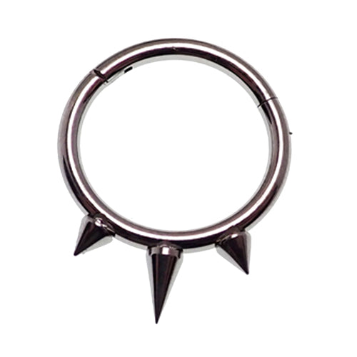 Tri-Spiked Septum Clicker 16g