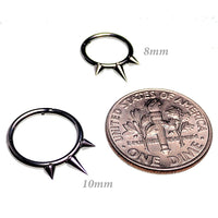 Tri-Spiked Septum Clicker 16g