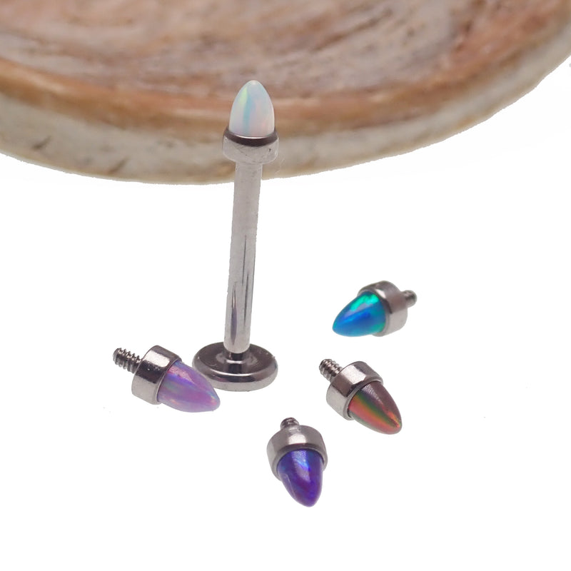 Opal Spike Flat Back 16g