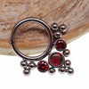 Bead, Opal, & CZ Stone Cluster Clicker 16g