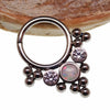 Bead, Opal, & CZ Stone Cluster Clicker 16g