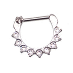 Swarovski Clear Crystal Crown Clicker 16g