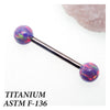 Titanium Multi Lavender Fire Opals