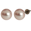 Titanium Swarovski Blush Pearl Earrings - Body Clickers Body Jewelry