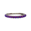 Lavender, Purple, or White Front Inlaid Clicker 18g - Body Clickers Body Jewelry
