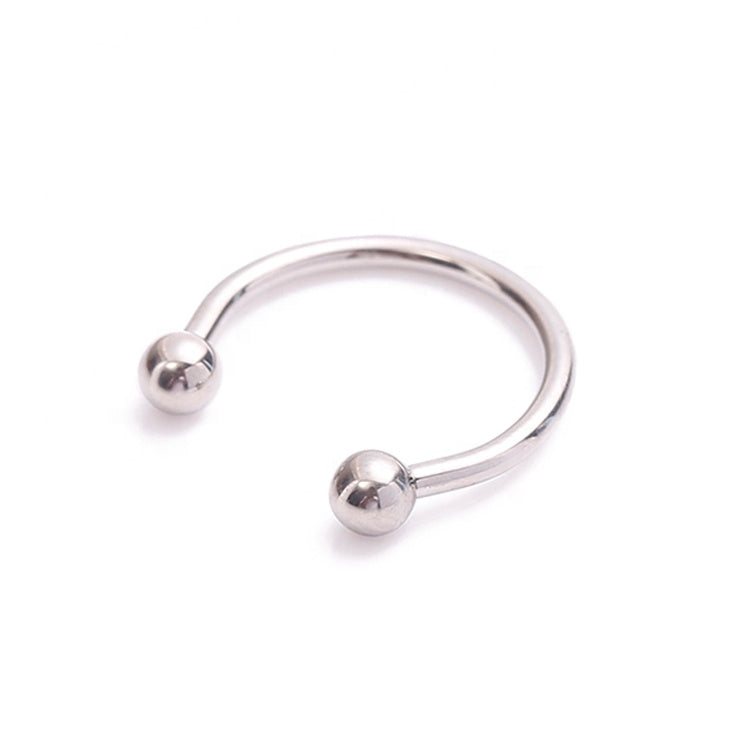 Circular Horseshoe Ring with Ball Ends 16g