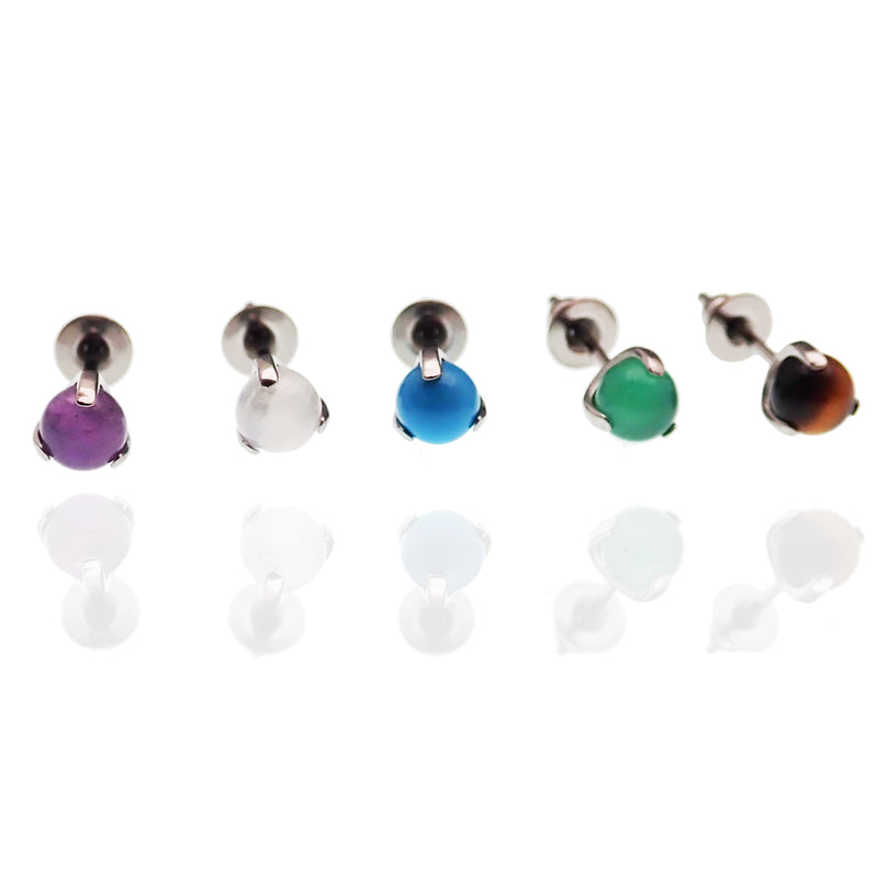 Buy Ceylonmine Stud Earring Natural Stone Blue Topaz Stone Earrings For  Women & Girls Online - Get 62% Off