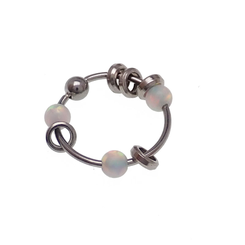 Steel Ring with Assorted Attachments 22g