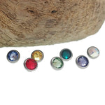 CZ Swarovski Crystal Titanium Tops - 16g