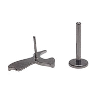 Hummingbird Push Fit Titanium Flatback Piercing 20g, 18g, 16g, 14g