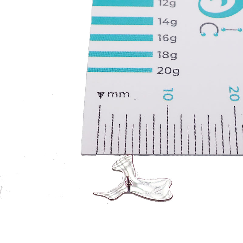 Hummingbird Push Fit Titanium Flatback Piercing 20g, 18g, 16g, 14g