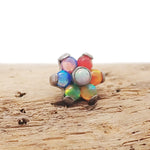Mixed Opal Rainbow Flower Titanium Top - Top Only 14g