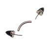 Black Onyx 4mm Push Fit Titanium Curve Bar 14g, 16g