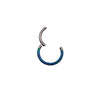 ~SALE~ Blue or White Top Inlaid Opal Clicker 16g