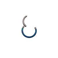 ~SALE~ Blue or White Top Inlaid Opal Clicker 16g
