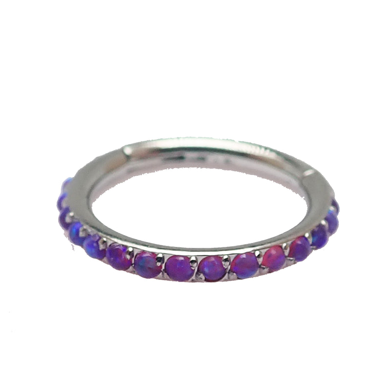 Opal Inlaid 8mm Clicker 16g