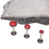 Fire Opal Flat Back Piercing 14g, 16g, 18g