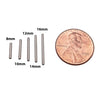 White Opal Cone Nipple Bar 16g
