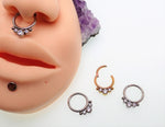 Petite 8mm septum Titanium Clicker 16g