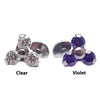 CZ Trio Cluster Flat Back Labret 18g, 16g, 14g