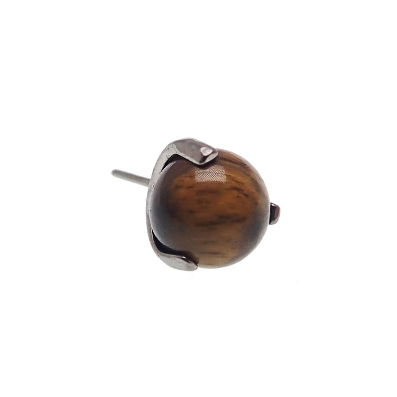 Tiger's Eye Ball Push Fit Top Attachment - Body Clickers Body Jewelry