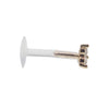 CZ Tri Cluster 14k Gold Bio Flex 20g, 18g, 16g, 14g - Body Clickers Body Jewelry