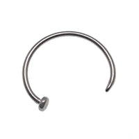 Nose Hoop 8mm, 10mm Titanium Piercing 18g, 20g