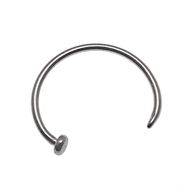 Nose Hoop 8mm, 10mm Titanium Piercing 18g, 20g