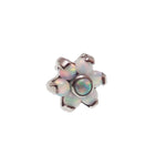 Opal / CZ Flower Push Fit Titanium Attachments
