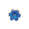 Opal / CZ Flower Push Fit Titanium Attachments