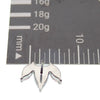 Petal Flower CZ Push Fit Flatback 18g, 16g, 14g