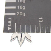 Petal Flower CZ Push Fit - Top Only - Body Clickers Body Jewelry