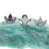 Petal Flower CZ Push Fit Flatback 18g, 16g, 14g