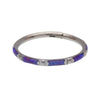 Opal Bezel Set Titanium Clickers 16g