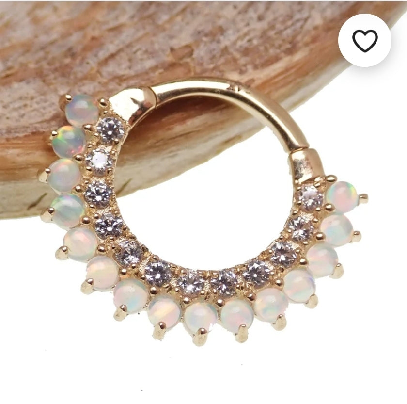 CZ  Opal Steel clicker 16g 8mm or 10mm