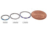 Opal Bezel Set Titanium Clickers 16g
