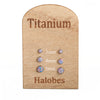 Pair Titanium Earrings Multi Lavender Opal