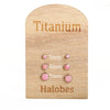Pair Titanium Earrings Royal Pink Opal