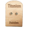 Titanium Disc Earrings Pair